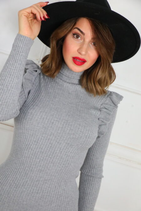 Vestido Punto Volantes