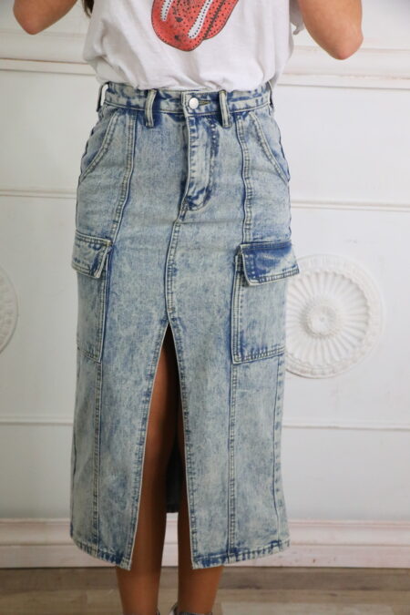 Falda Vaquera Bolsillos