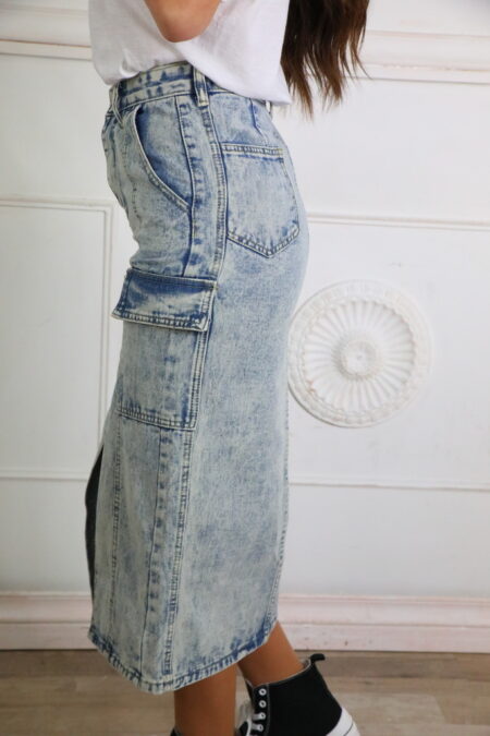 Falda Vaquera Bolsillos