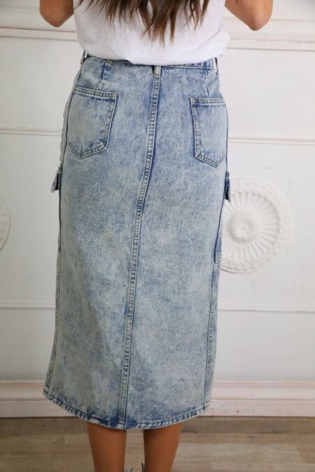 Falda Vaquera Bolsillos