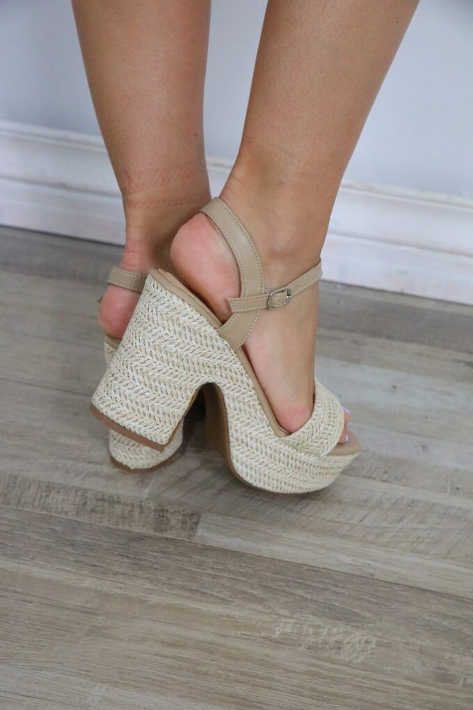 Tacón Plataforma Esparto