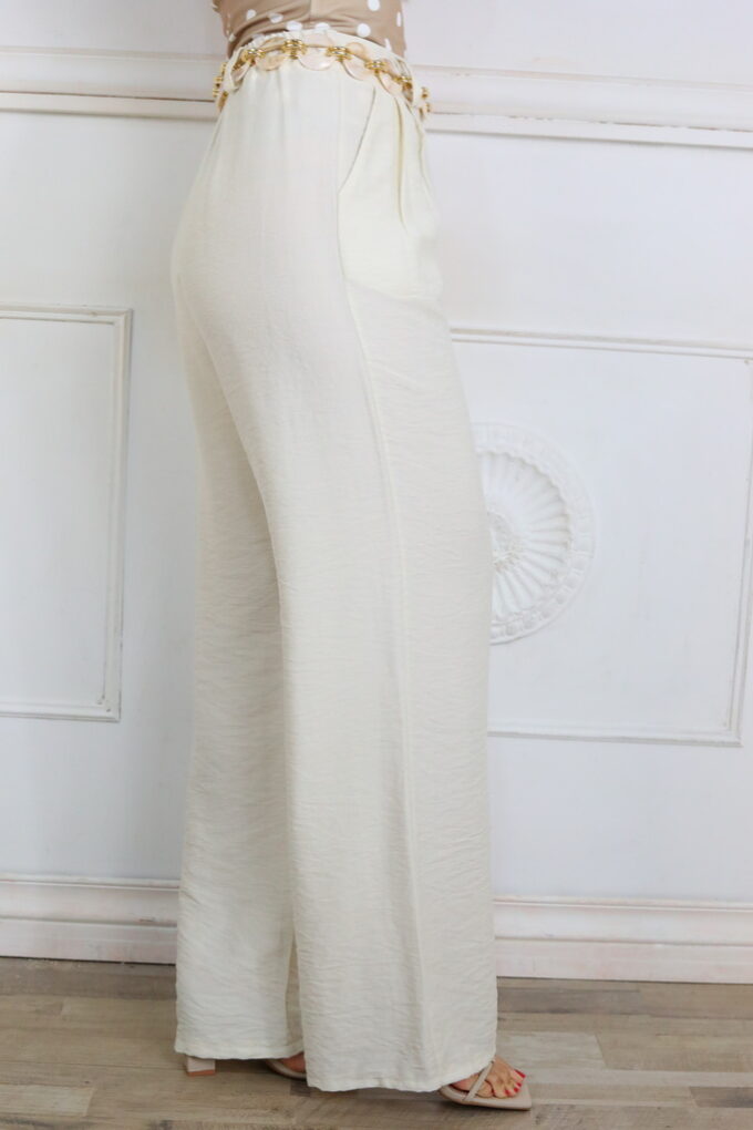 Pantalon Efecto Lino Básic