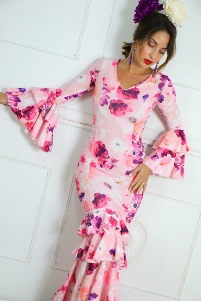 Vestido Flamenco Flores