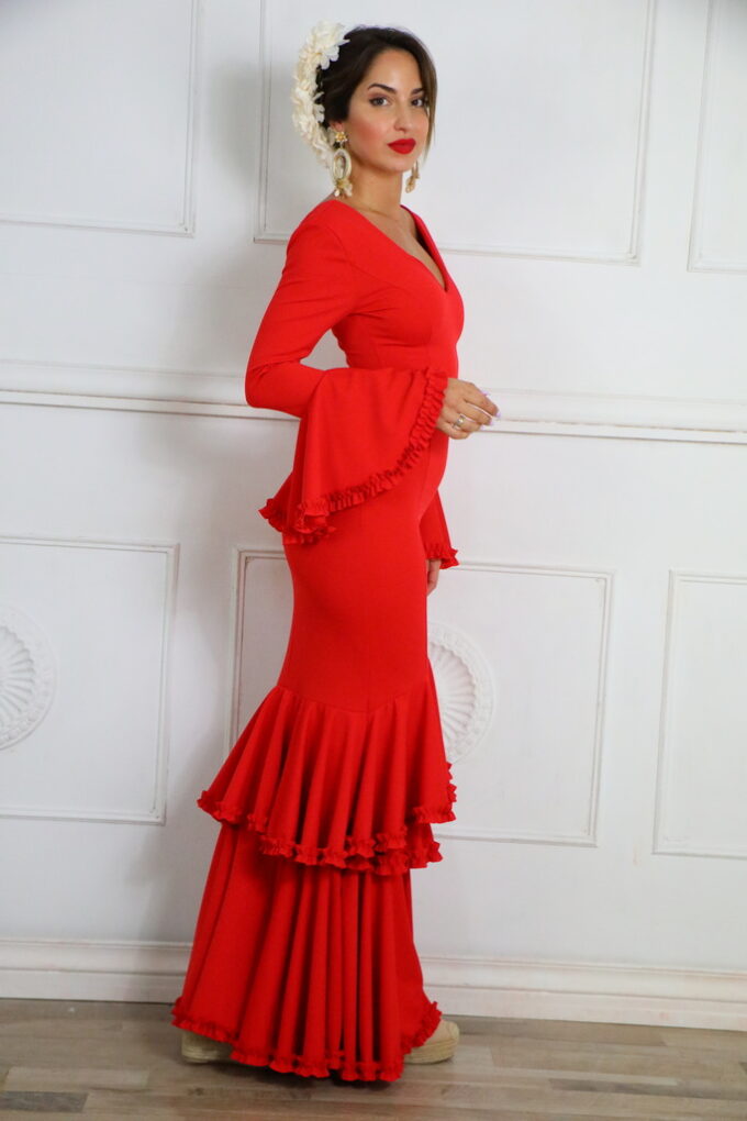 Vestido Flamenco Triple Volante