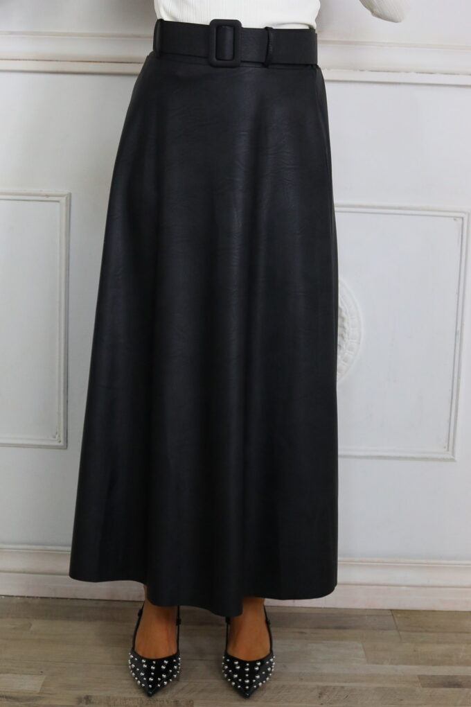 Falda Polipiel Cinturón