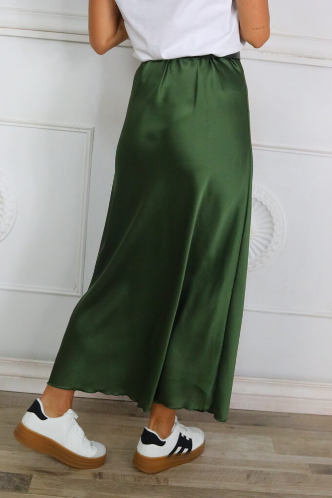 Falda Satén Larga