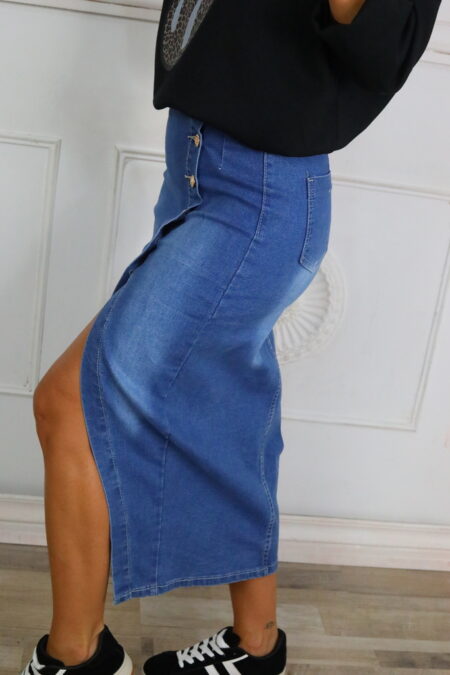 Falda Vaquera Botones