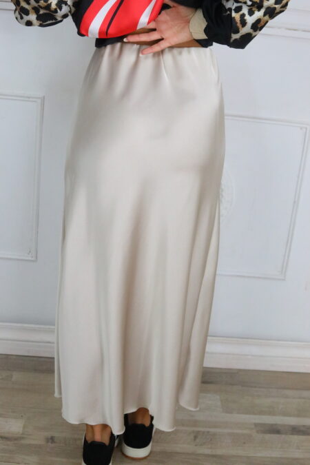Falda Satén Larga
