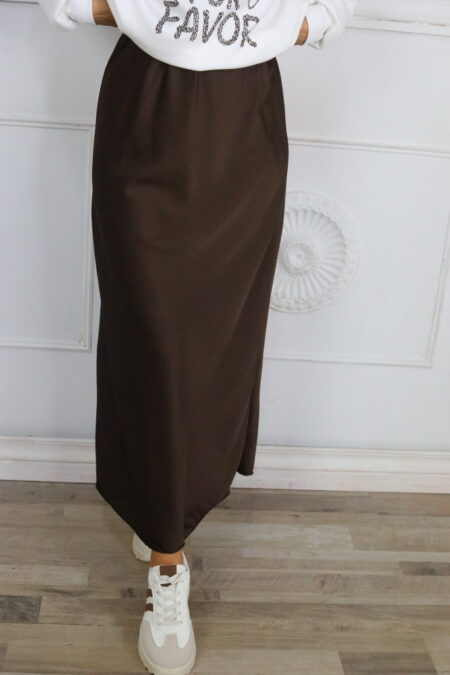 Falda Satén Larga