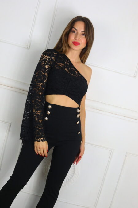 Top Asimétrico Encaje