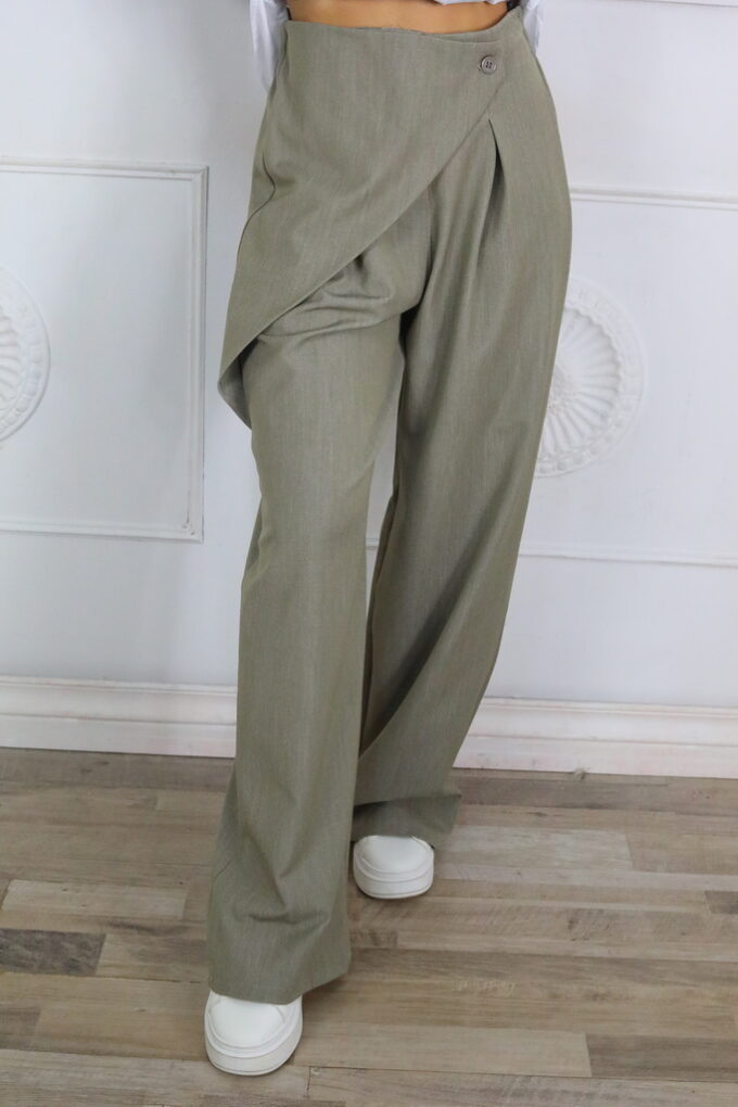 Pantalon Solapado Botón