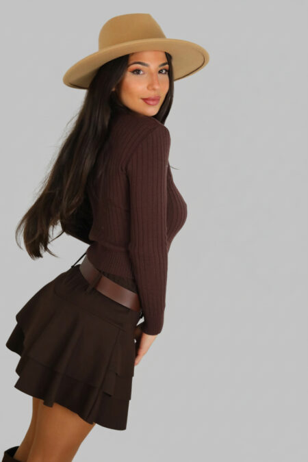 Falda Volantes Cinturón