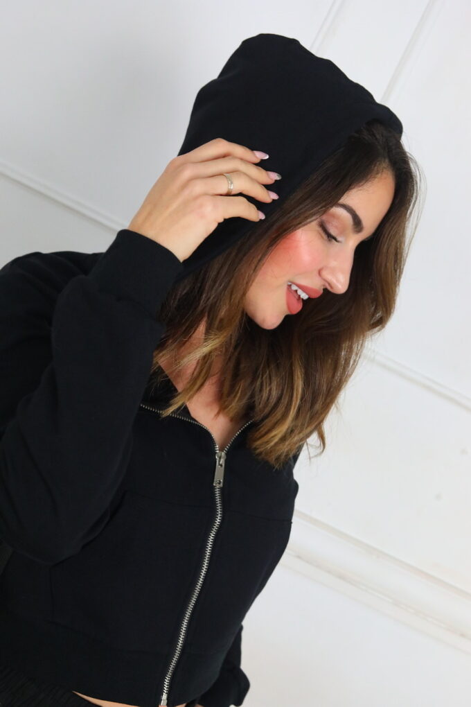 Sudadera Corta Básic