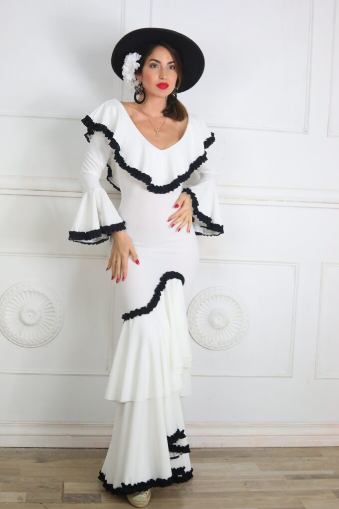 Vestido Flamenco Bicolor