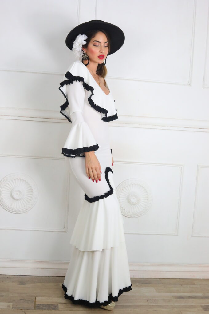 Vestido Flamenco Bicolor