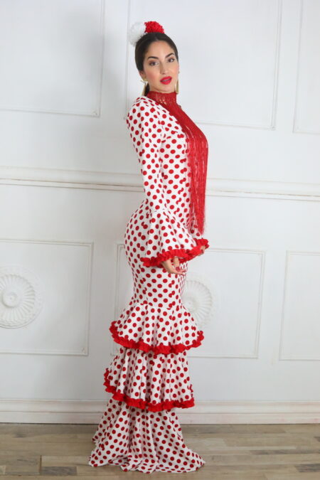 Vestido Lunares Con Volantes