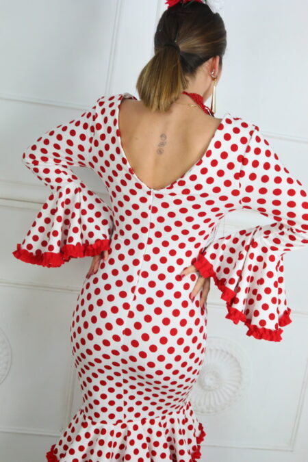 Vestido Lunares Con Volantes