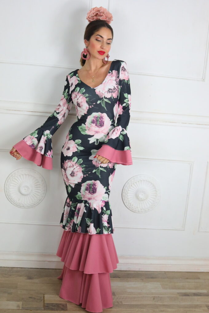 Vestido Flamenco Flores