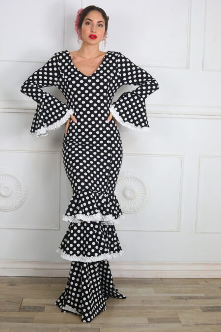 Vestido Lunares Con Volantes