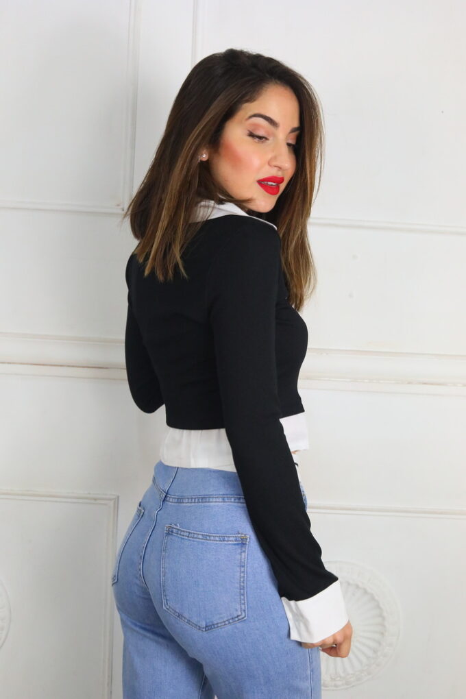 Camiseta Cuello Camisa Canalé