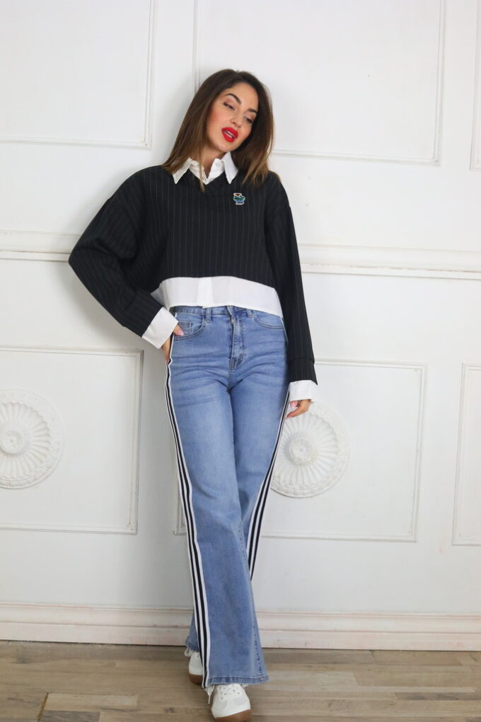 Vaquero Straight Leg Rayas