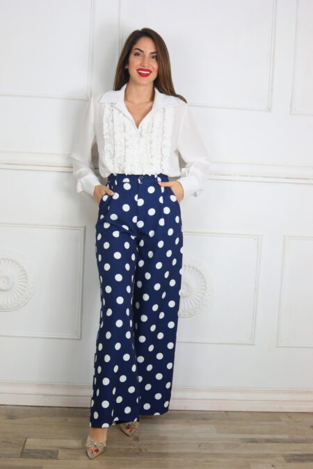 Pantalon Ancho Lunares