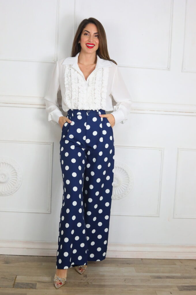 Pantalon Ancho Lunares