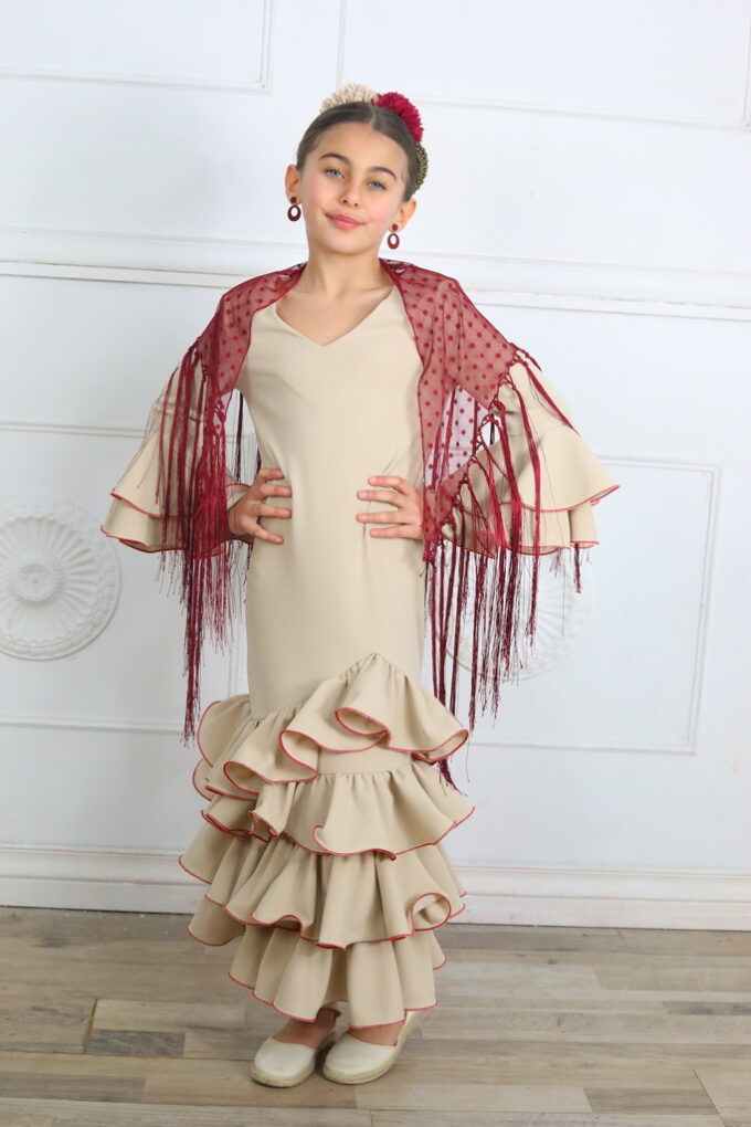Vestido Flamenco Liso