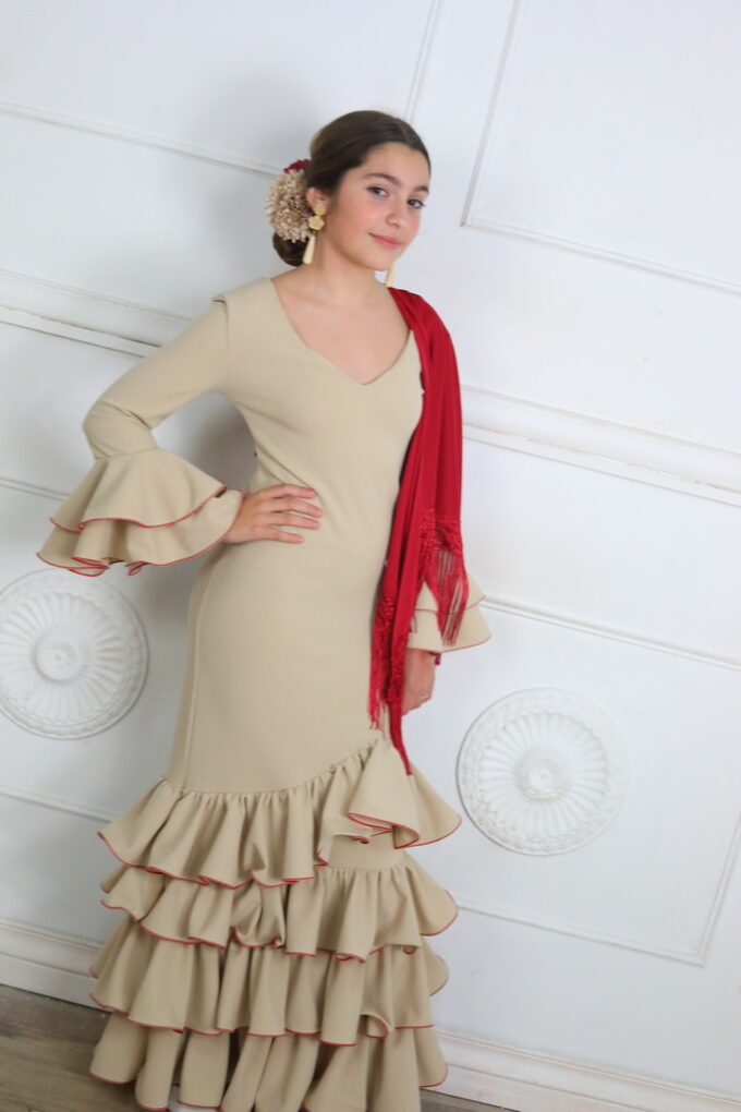 Vestido Flamenco Liso