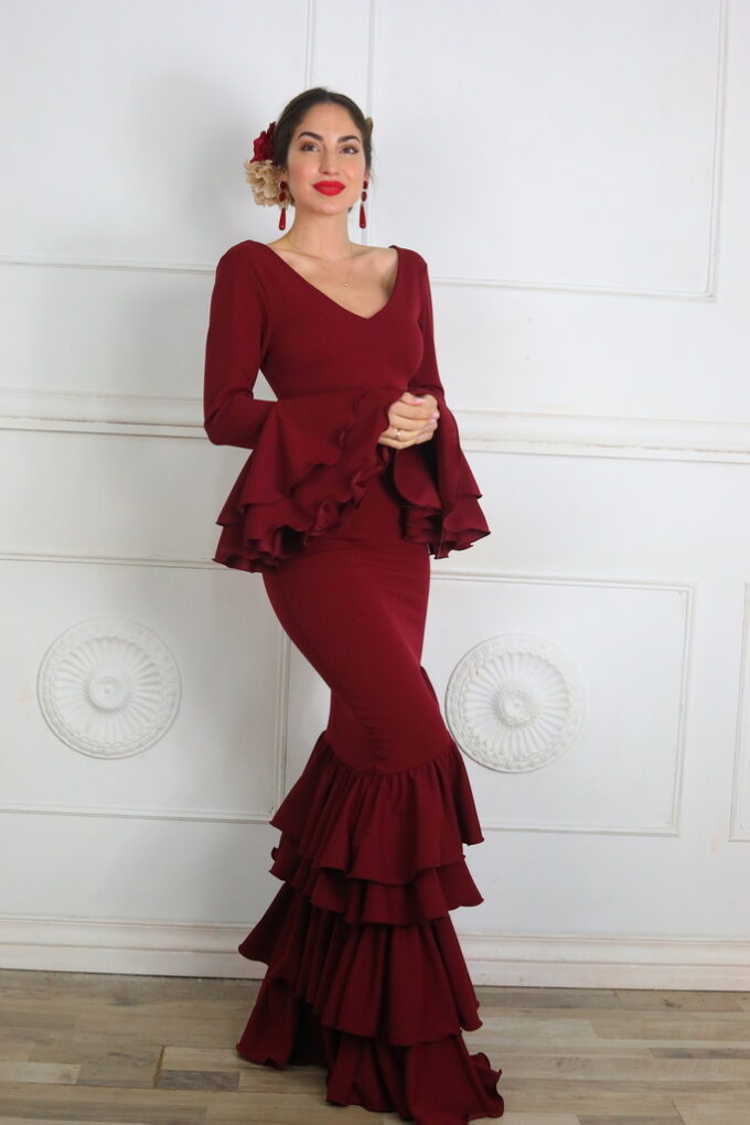 Vestido Flamenco Liso