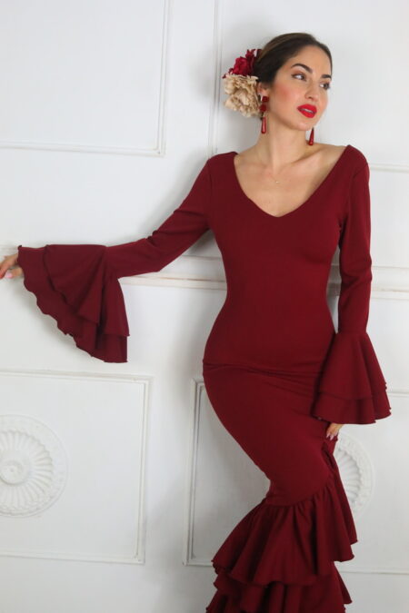 Vestido Flamenco Liso