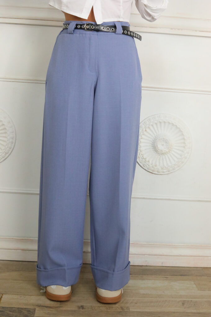 Pantalon Dobladillo Cinturón