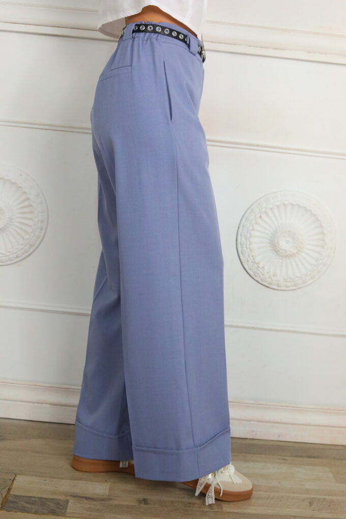 Pantalon Dobladillo Cinturón