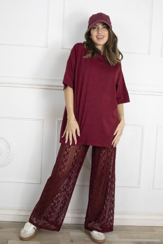 Pantalon Encaje Con Forro