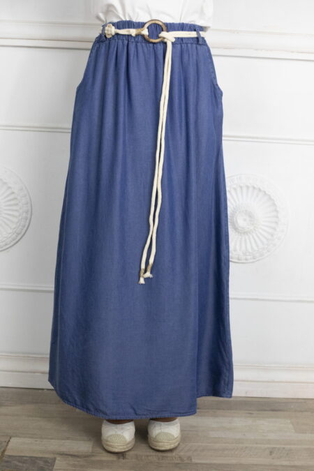 Falda Vaquera Cinturón Cuerda