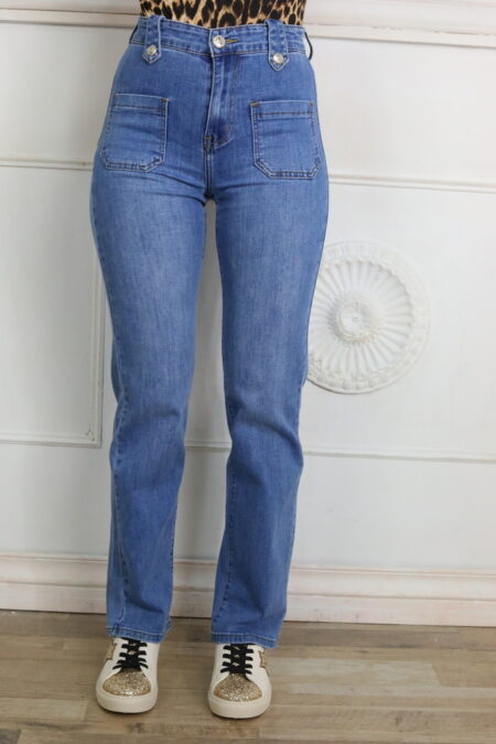 Vaquero Recto Bolsillos