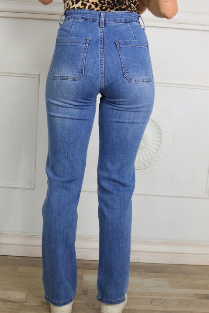 Vaquero Recto Bolsillos