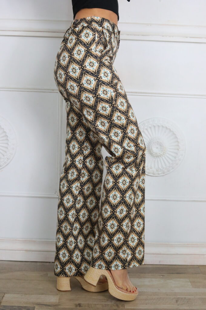 Pantalon Estampado Campana