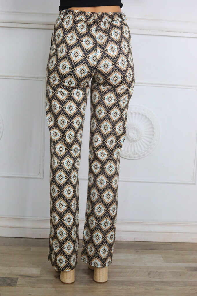 Pantalon Estampado Campana
