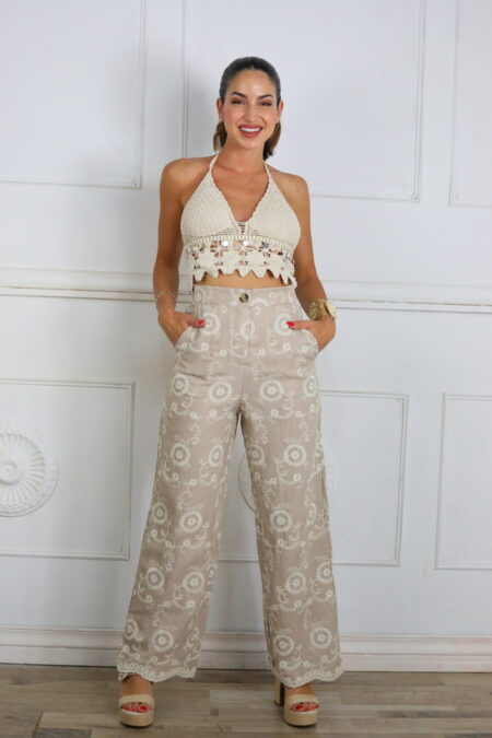 Pantalon Bordado