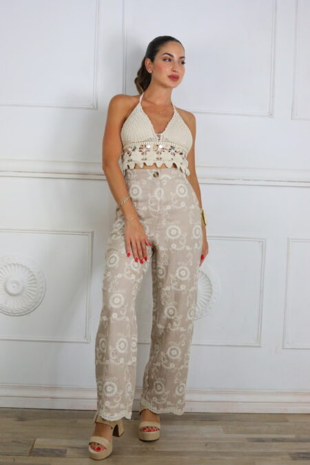 Pantalon Bordado