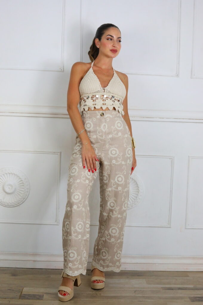 Pantalon Bordado