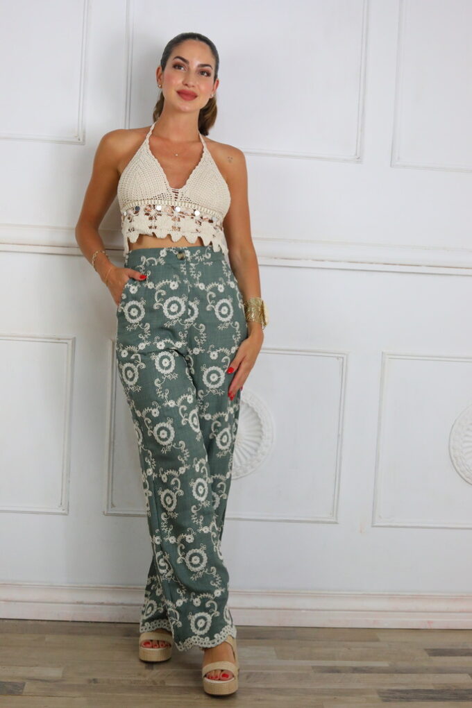 Pantalon Bordado