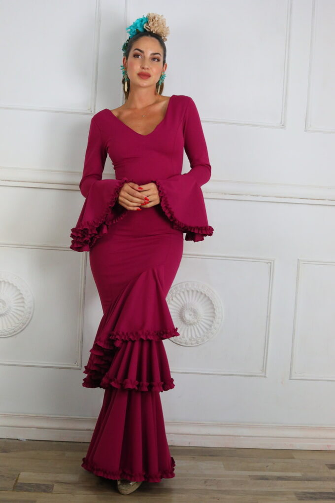 Vestido Flamenco Triple Volante