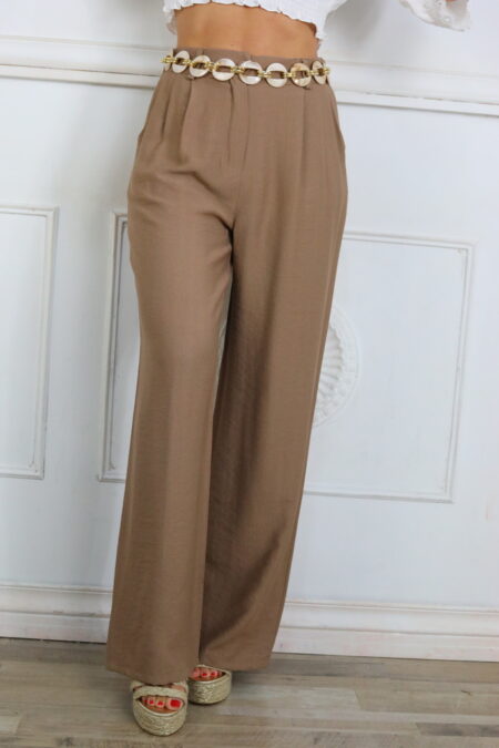 Pantalon Efecto Lino Básic