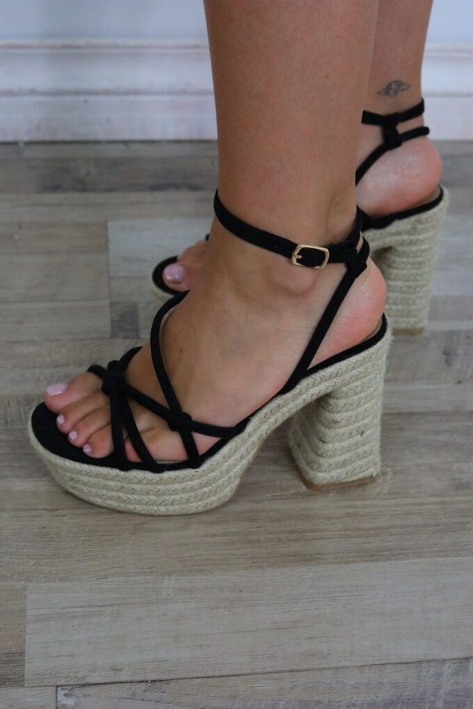 Tacón Ancho Esparto