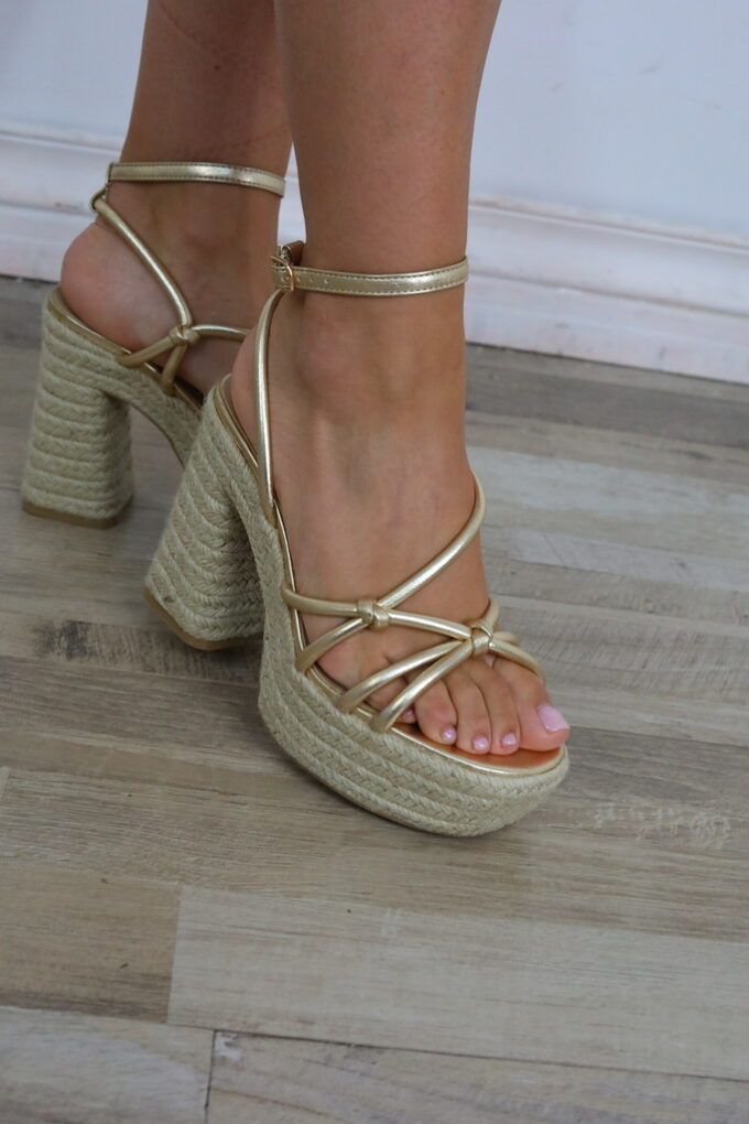 Tacón Ancho Esparto