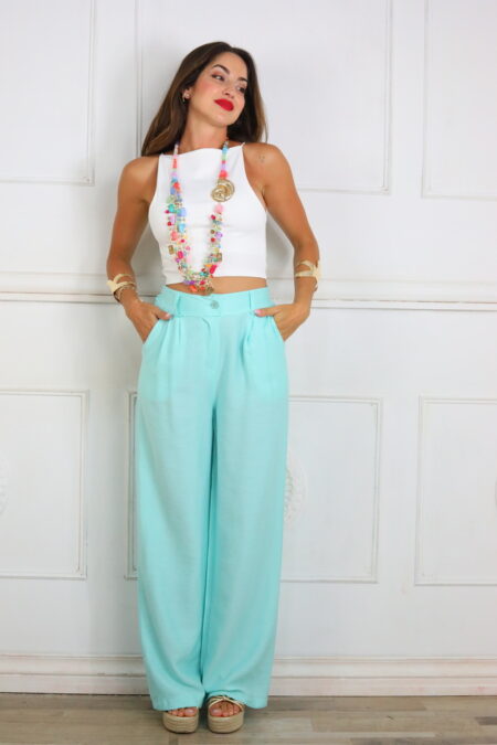 Pantalon Efecto Lino Básic