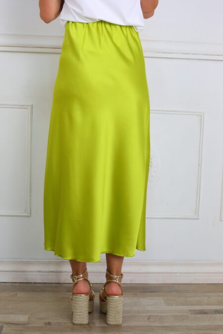 Falda Satén Larga