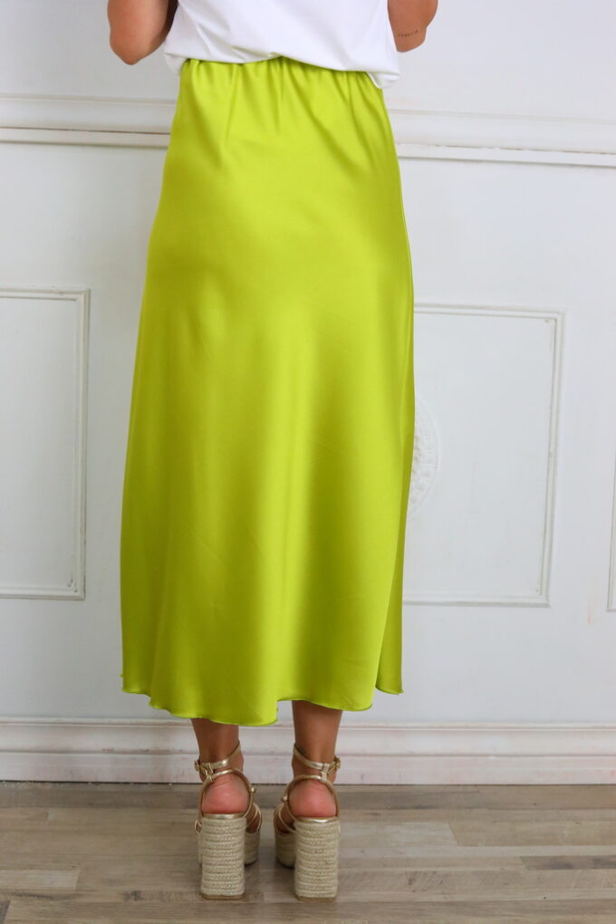 Falda Satén Larga